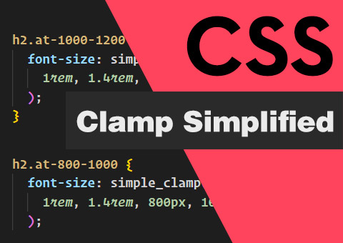 SCSS Function to simplify creating clamp rules